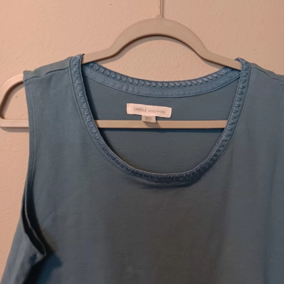Carole Hochman Sleeveless Blue Tank Top - Picture 5 of 8